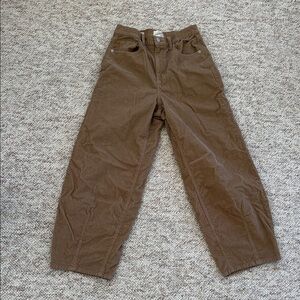 Brown Wide-Leg Pants